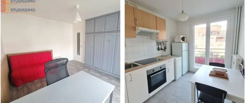 Studio meublé 31m² Grenoble centre - Lumineux, 3e étage - Photo 10