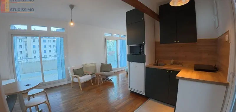 Studio meublé 30m² Grenoble 38000 - Lumineux, terrasses vue Chartreuse - Photo 6