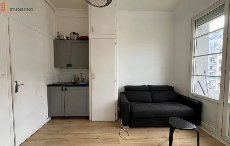 Studio 17m² Grenoble centre - Balcon, meublé - Photo 2