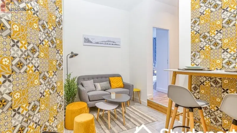 Studio meublé 13m² Grenoble 38100 - Meublé, DPE A - Photo 7