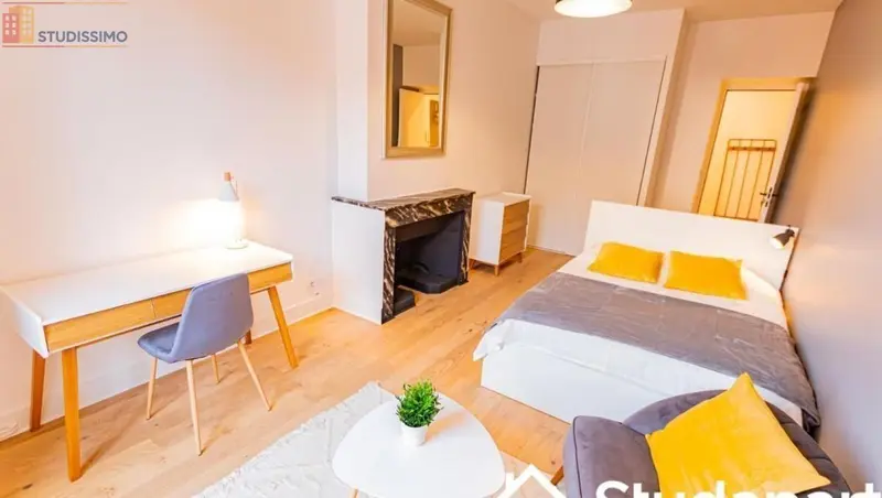 Studio meublé 11m² Grenoble - Calme, lumineux - Photo 2