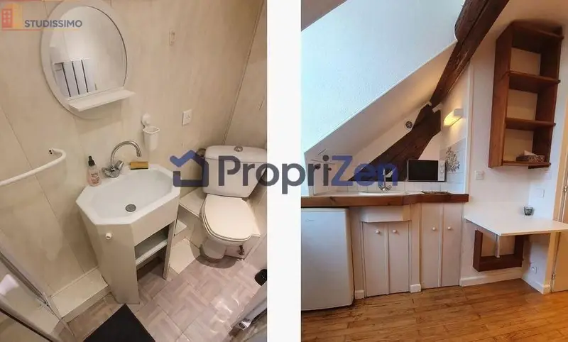 Studio meublé 15m² Grenoble centre - Lumineux, 4e étage - Photo 1