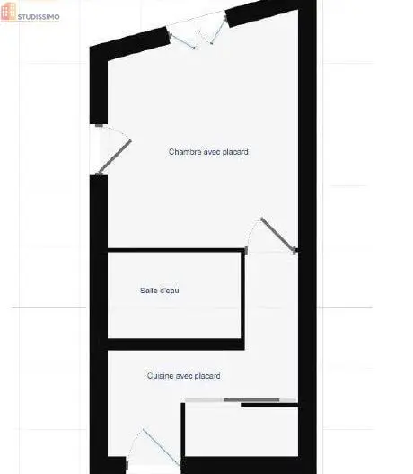 Studio 26m² Vizille - 1er étage, DPE D - Photo 2