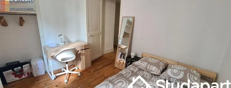 Studio meublé 9m² Grenoble 38000 - Meublé, chambre individuelle - Photo 1