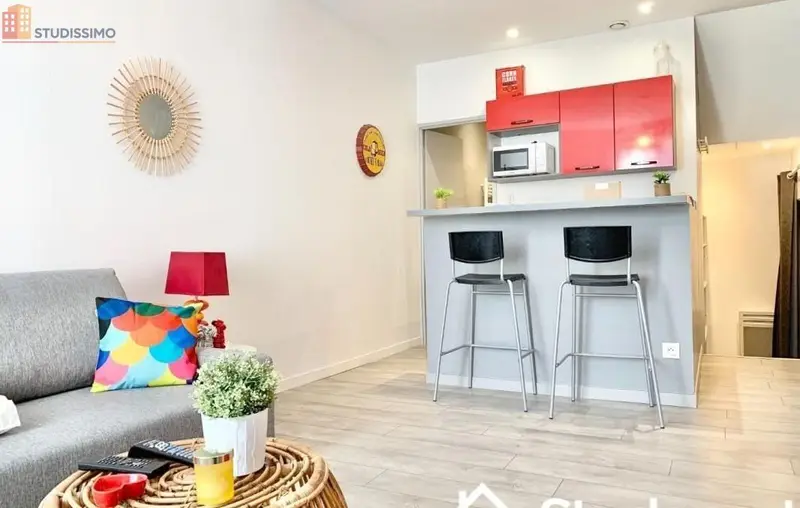 Studio meublé 28m² Grenoble centre - Lumineux, DPE A - Photo 4