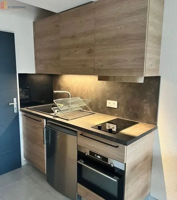 Studio meublé 27m² Grenoble centre - Vue montagnes, standing - Photo 10