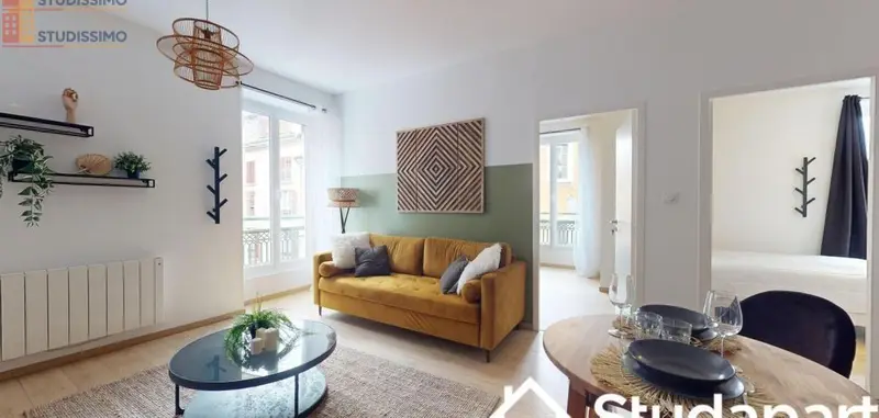 Studio meublé 10m² Grenoble centre - Meublé, DPE A - Photo 11