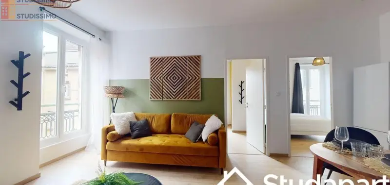 Studio meublé 10m² Grenoble centre - Meublé, DPE A - Photo 2