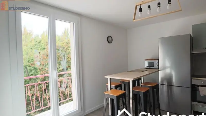 Studio 9m² Grenoble 38100 - Meublé, 4e étage - Photo 2