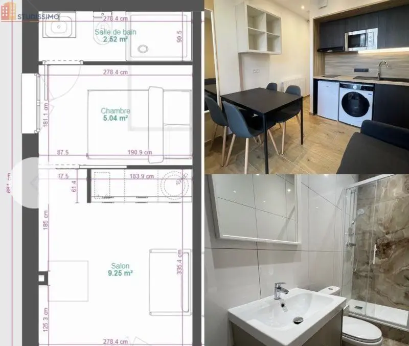 Studio meublé 18m² Grenoble Europole - Neuf, lumineux - Photo 9