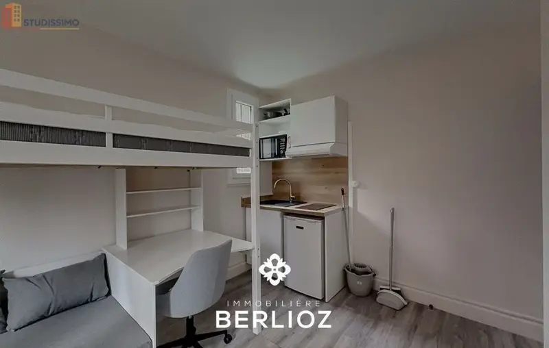 Studio meublé 14m² Grenoble 38100 - Meublé, DPE B - Photo 1
