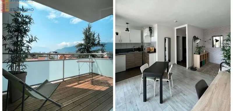 Studio meublé 25m² Saint-Martin-d'Hères - Balcon, tout inclus - Photo 6