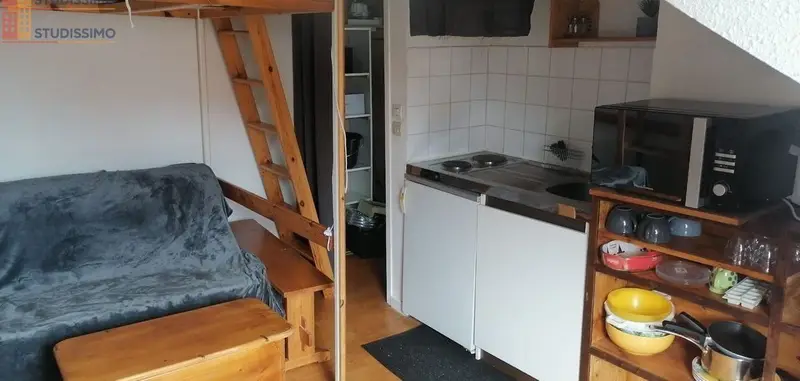 Studio 17m² Grenoble centre - Meublé, dernier étage - Photo 2
