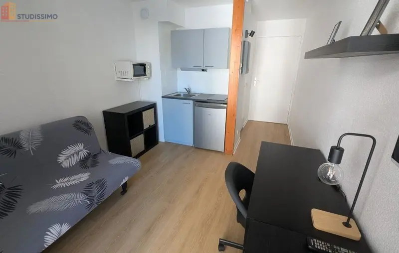 Studio meublé 15m² Grenoble centre - Balcon, meublé - Photo 16