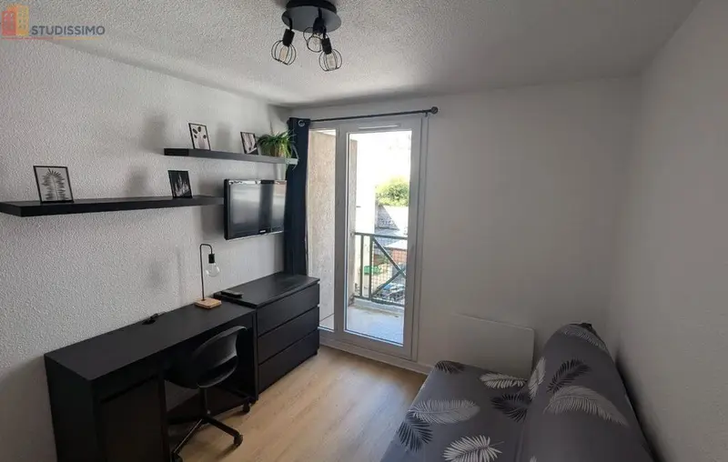 Studio meublé 15m² Grenoble centre - Balcon, meublé - Photo 7