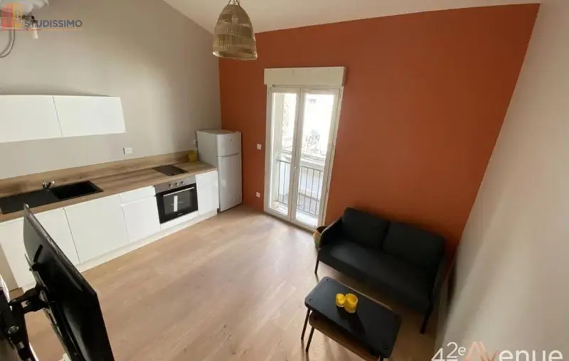 Studio meublé 21m² Saint-Étienne 42000 - Meublé, DPE D - Photo 7