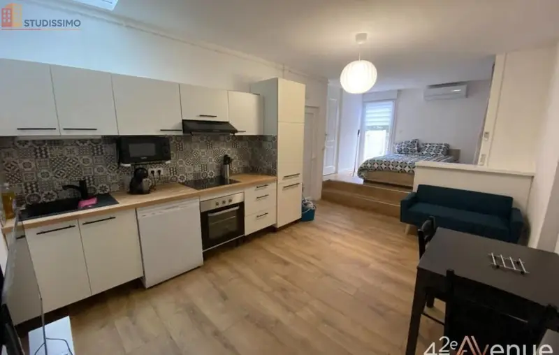 Studio meublé 28m² Saint-Étienne 42000 - Meublé, 1 pièce - Photo 1