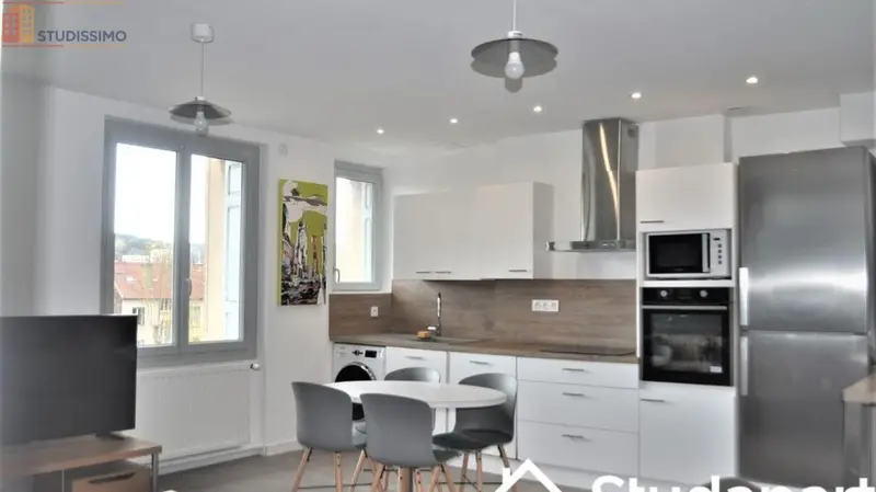 Studio meublé 10m² Saint-Étienne 42100 - Meublé, DPE D - Photo 4