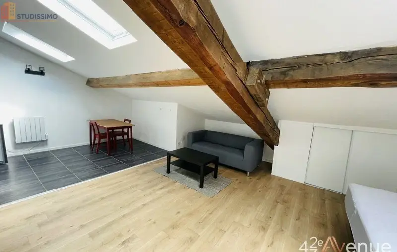 Studio 21m² Saint-Étienne 42000 - Meublé, dernier étage - Photo 27