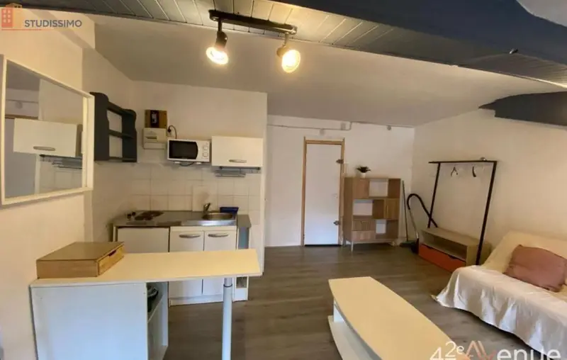 Studio 27m² Saint-Étienne 42000 - Meublé, dernier étage - Photo 6