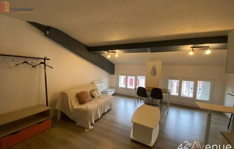 Studio 27m² Saint-Étienne 42000 - Meublé, dernier étage - Photo 3