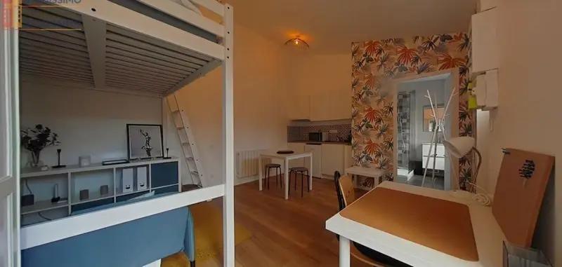 Studio meublé 23m² Saint-Étienne - Meublé, DPE D - Photo 10