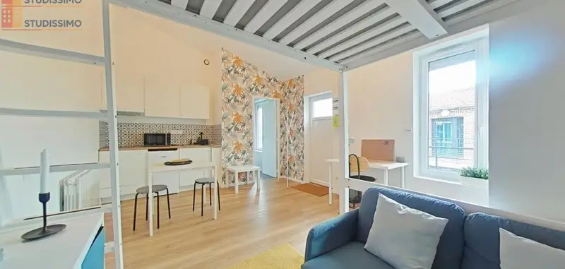 Studio meublé 23m² Saint-Étienne - Meublé, DPE D - Photo 9