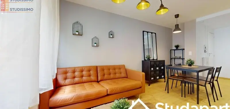 Studio meublé 12m² Saint-Étienne - Meublé, DPE A - Photo 2