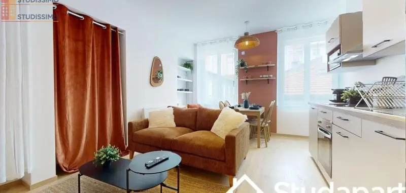 Studio meublé 12m² Saint-Étienne 42000 - Meublé, DPE A - Photo 9