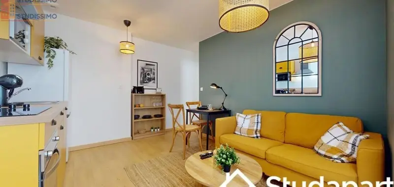 Studio meublé 9m² Saint-Étienne - Meublé, DPE A - Photo 3