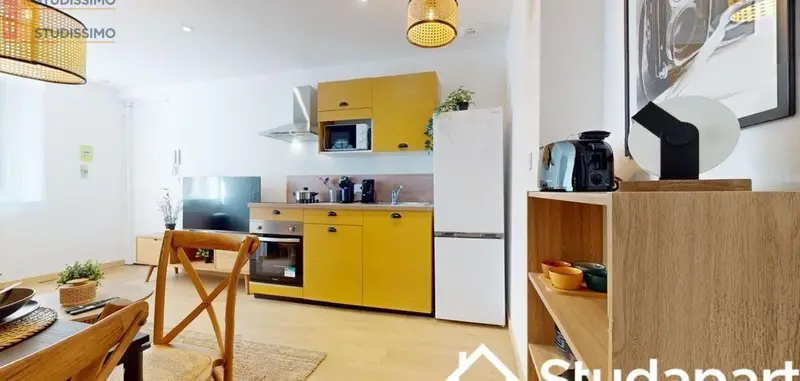 Studio meublé 9m² Saint-Étienne - Meublé, DPE A - Photo 2