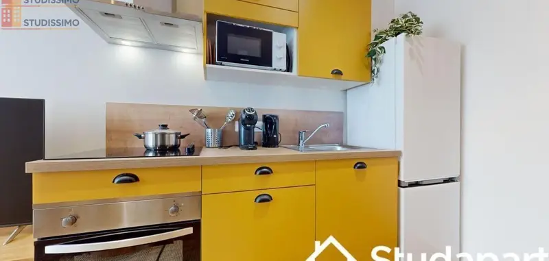 Studio meublé 9m² Saint-Étienne - Meublé, DPE A - Photo 1