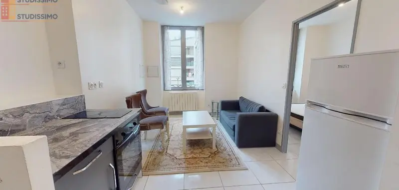 Studio meublé 30m² Saint-Étienne 42000 - Meublé, DPE D - Photo 10