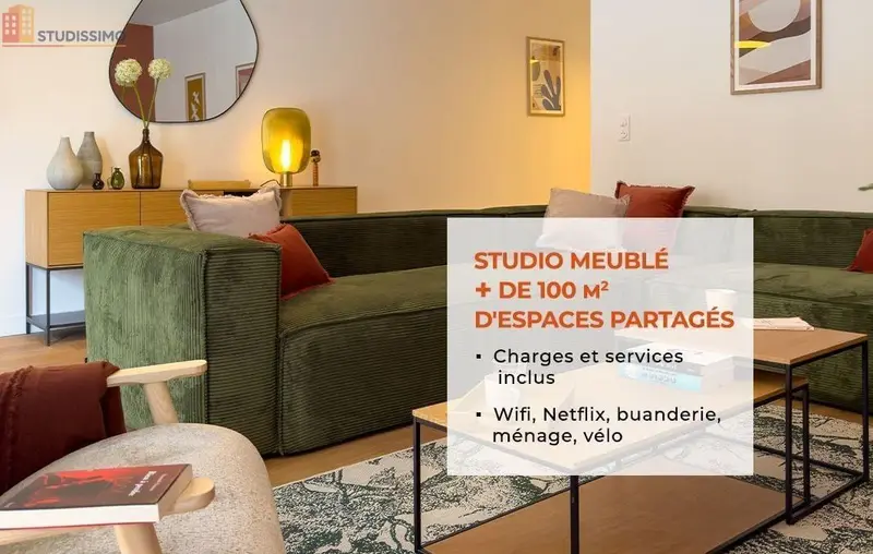 Studio meublé 28m² Nantes 44200 - Meublé, DPE B - Photo 16
