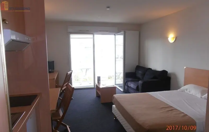 Studio meublé 28m² Nantes nord - Balcon, lumineux - Photo 13