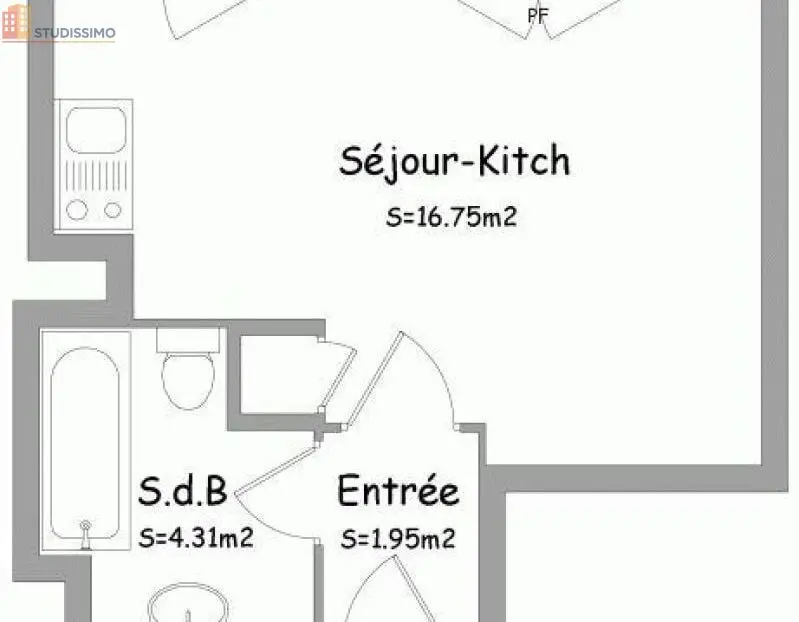 Studio 23m² Orléans 45100 - Photo 2