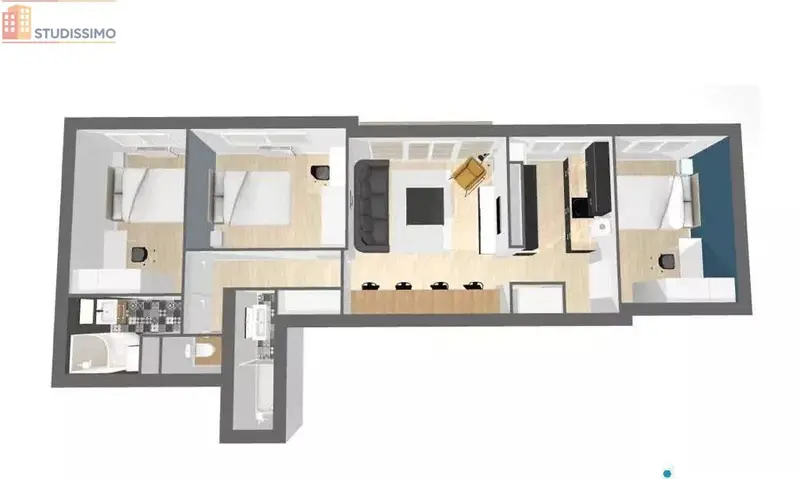 Studio meublé 70m² Orléans - Spacieux, 2e étage - Photo 3