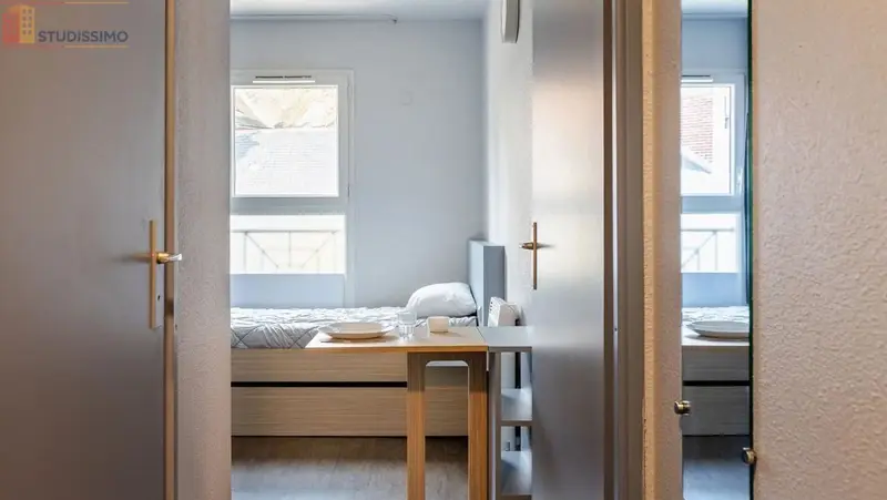 Studio meublé 14m² Nantes 44100 - Étage élevé, lumineux - Photo 9