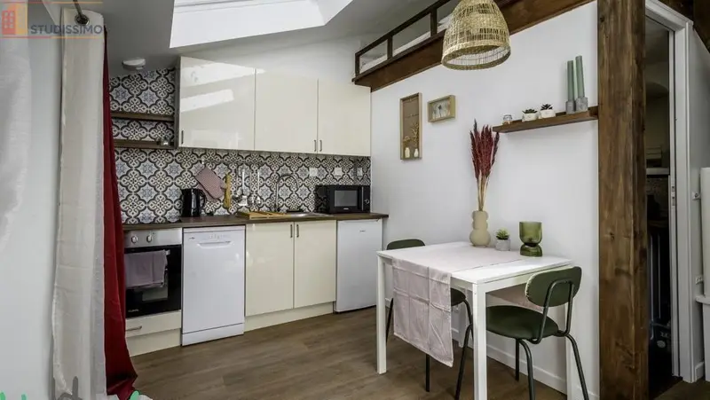 Studio meublé 16m² Nantes 44300 - Mezzanine, jardin - Photo 6