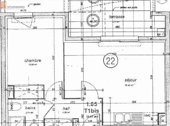Studio 33m² Orvault 44700 - Photo 3