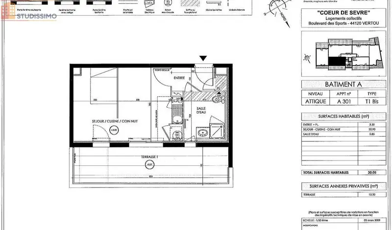 Studio 30m² Vertou - lumineux - Photo 5