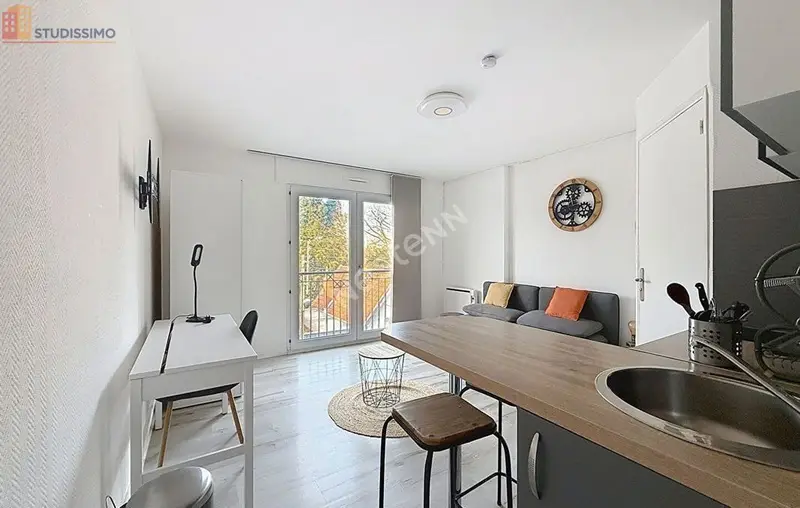 Studio 19m² Nantes 44300 - Meublé, étage élevé - Photo 27