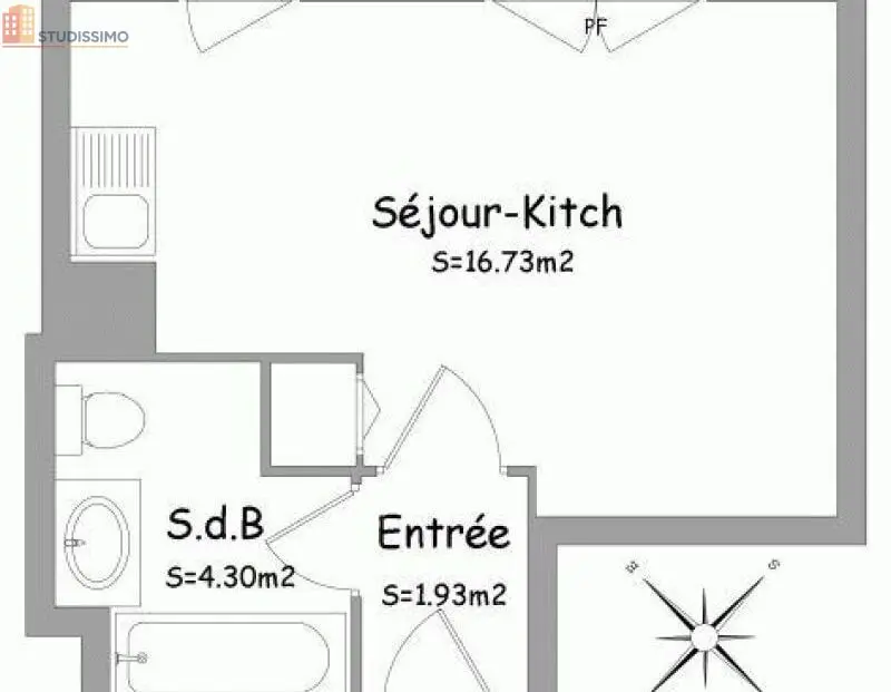 Studio 22m² Orléans 45100 - Photo 15