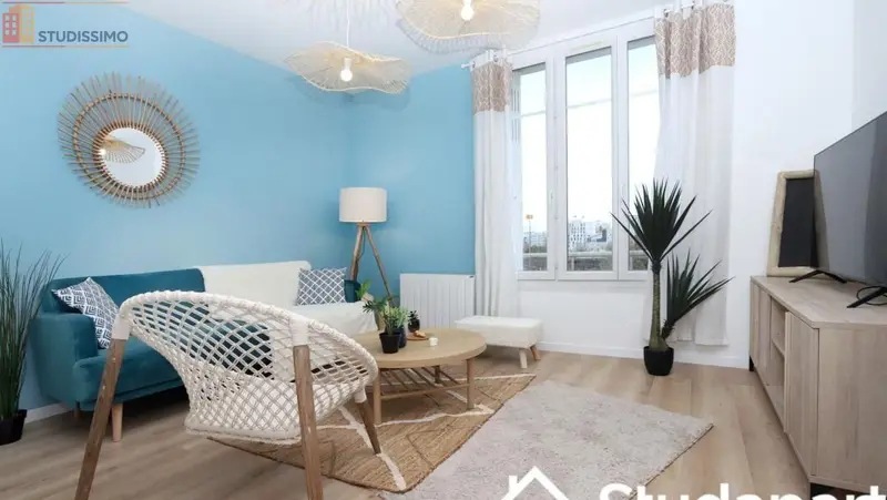 Studio meublé 11m² Nantes 44100 - Lumineux, DPE A - Photo 6