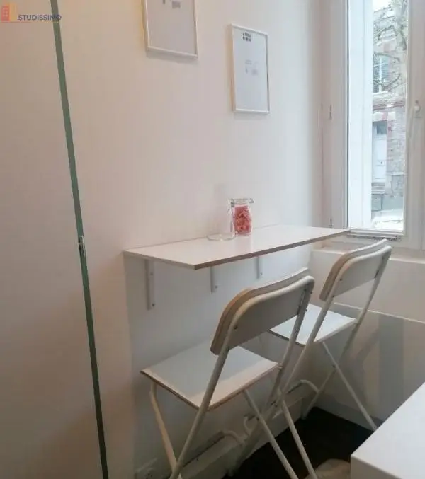 Studio meublé 14m² Nantes 44100 - Meublé, DPE A - Photo 2