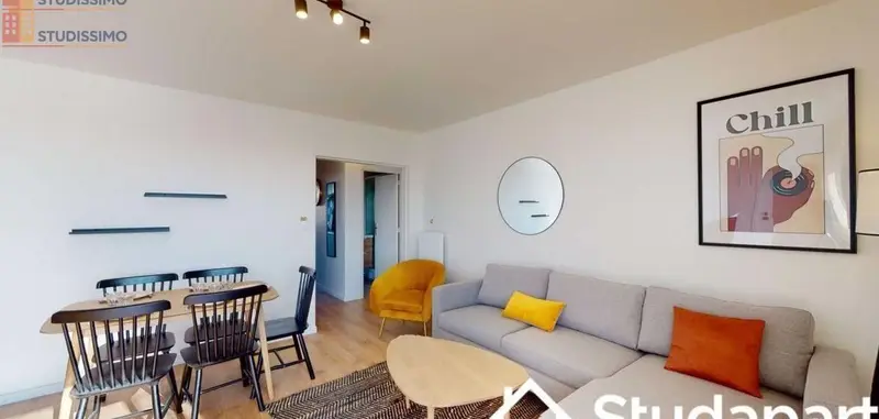 Studio meublé 12m² Nantes 44200 - Étage élevé, lumineux - Photo 12