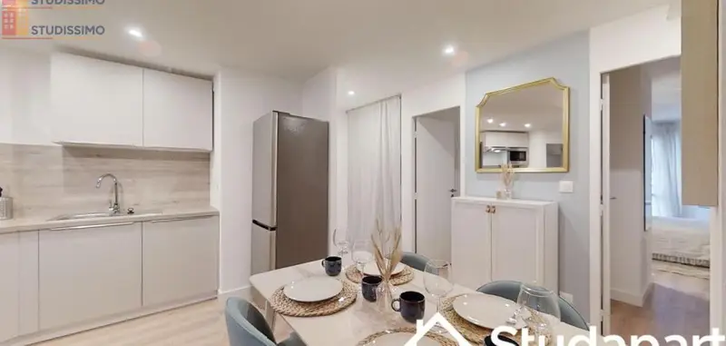 Studio meublé 11m² Nantes 44100 - Meublé, DPE A - Photo 4