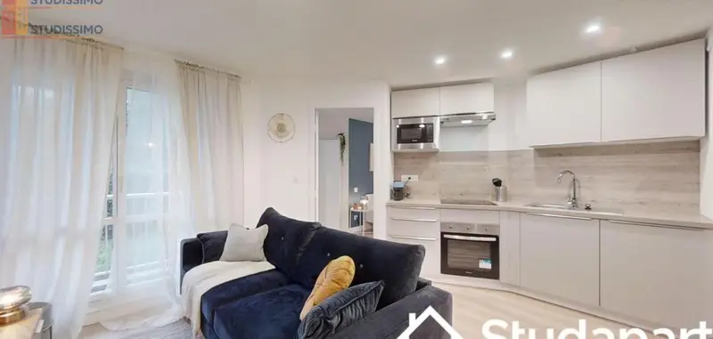 Studio meublé 11m² Nantes 44100 - Meublé, DPE A - Photo 1