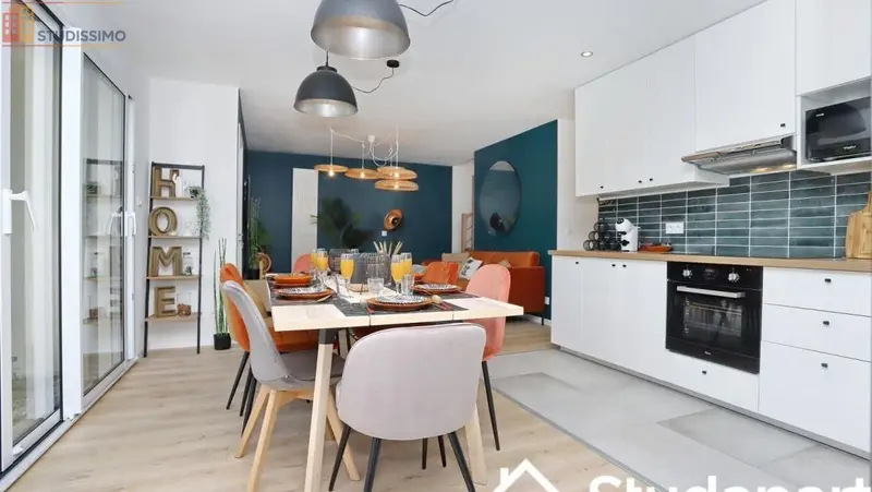 Studio meublé 10m² Nantes 44300 - Meublé, DPE A - Photo 2