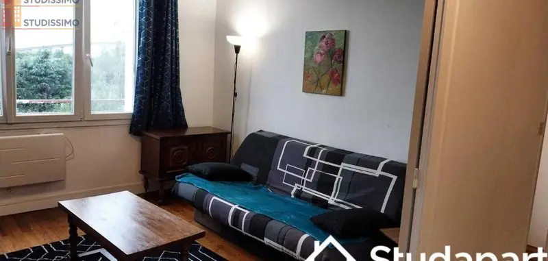Studio meublé 10m² Nantes 44100 - Meublé, DPE D - Photo 2